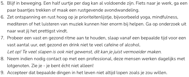 burn out voorkomen